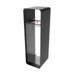 ARIZARO CRYSTAL PC modern design powder coated metal and plexiglas waste bins_6