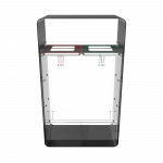 ARIZARO CRYSTAL PC modern design powder coated metal and plexiglas waste bins_9