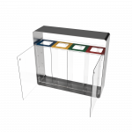 ARIZARO CRYSTAL SST_plexiglas and stainless steel recycle bin_binsignia.com_16